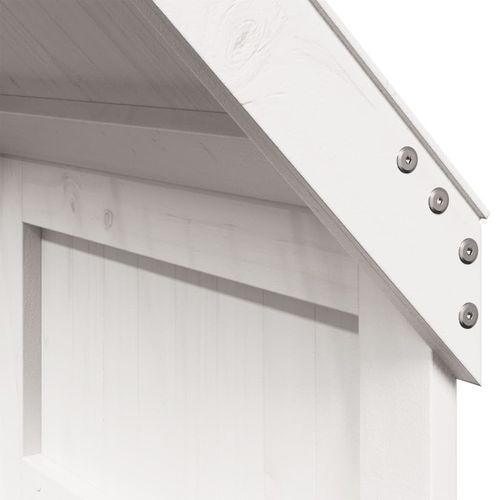 Łóżko piętrowe z daszkiem, białe, 75x190 cm, drewno sosnowe na Arena.pl