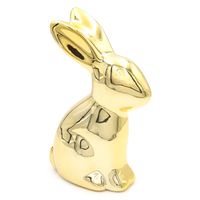 Króliczek wielkanocny królik ceramiczny ZŁOTY zajączek do stroika