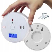 CZUJNIK CZADU CO WYKRYWACZ TLENKU WĘGLA CERTYFIKOWANY Z WYŚWIETLACZEM LCD