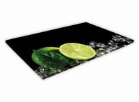 SZKLANA DESKA KUCHENNA 40x30 57b Limonka
