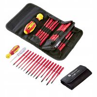 Wkrętak VDE z wymiennymi końcówkami IZOLOWANE EN 60900 dla elektryków 17szt