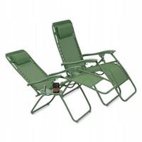 2x Składany LEŻAK OGRODOWY leżaki plażowe FOTEL ROZKŁADANY blokada oparcia