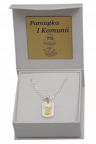 Łańcuszek Srebrny Męski Pancerka Diamentowany z Medalikiem Grawer Gratis na Arena.pl