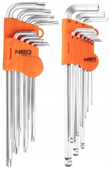 ZESTAW KLUCZE TORX IMBUS NEO TOOLS MAGNES zdjęcie 1