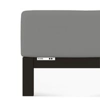 Prześcieradło Schlafgut Pure 140x190-160x220 cm Gray Mid 128