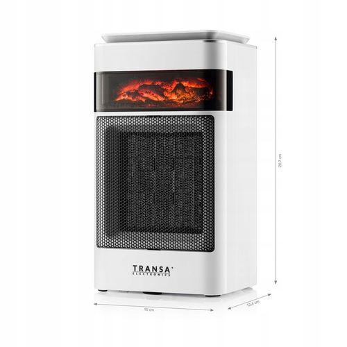 Termowentylator Grzejnik ceramiczny FARELKA Efekt Płomienia Panel LCD na Arena.pl