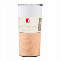 KUBEK TERMICZNY Naturaly 500 ml z silikonowa pokrywką