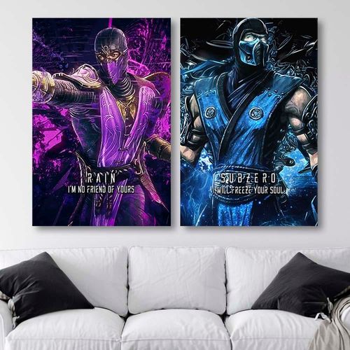 Obraz na płótnie – Canvas, Subzero postać z gry 50x70 na Arena.pl