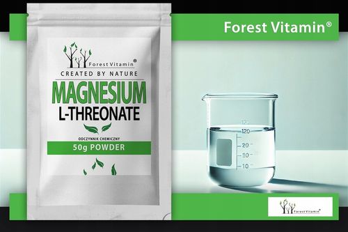 FOREST VITAMIN L-TREONIAN MAGNEZU 50g CZYSTY PROSZEK L-THREONATE MAGNEZ na Arena.pl