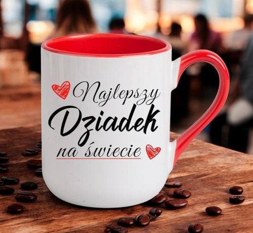 KUBEK Z NADRUKIEM ŚMIESZNY PREZENT DZIEŃ DZIADKA URODZINY IMIENINY DZIADEK na Arena.pl