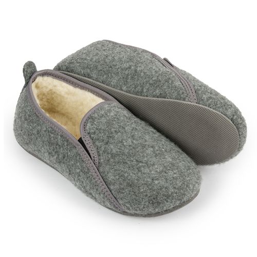 Bambosze damskie filcowe ocieplane kożuszek na Arena.pl