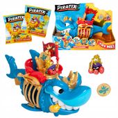 PIRATIX Rekin KING SHARK + 2 saszetki figurki SERIA 2 Gold STATEK Piratiks