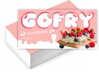 Wizytówki firmowe GOTOWY PROJEKT GRATIS 100 sztuk GOFRY