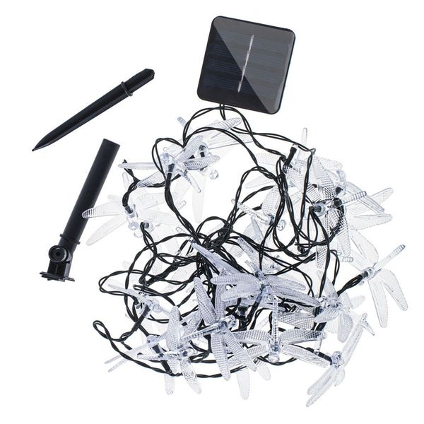 Lampki ogrodowe solarne ważki 6,5m 30LED multikolor zdjęcie 2