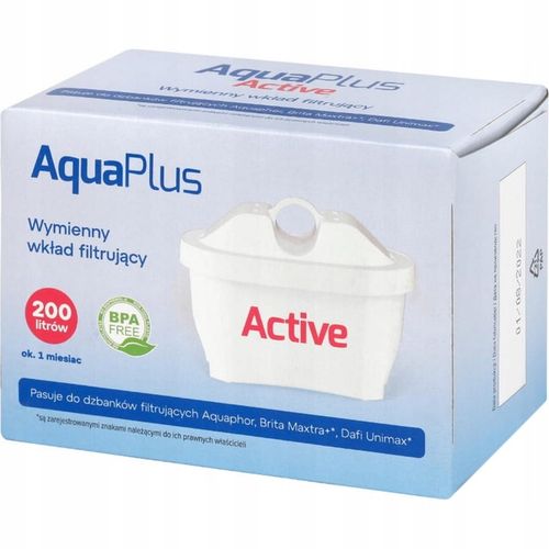 6x Filtr do wody AquaPlus wkład do dzbanka Brita, Dafi, Aqauphor na Arena.pl