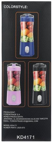 blender akumulatorowy usb-c 380ml / 2x3000mah kd4171 na Arena.pl