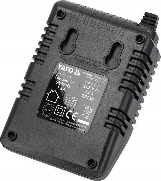 YATO ŁADOWARKA 2.2A DO AKUMULATORÓW BATERII ELEKTRONARZĘDZI SYSTEMU zdjęcie 5