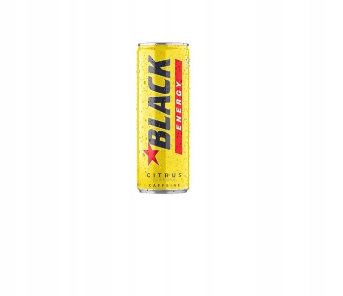 Black Energy drink 24x250ml citrus zdjęcie 2