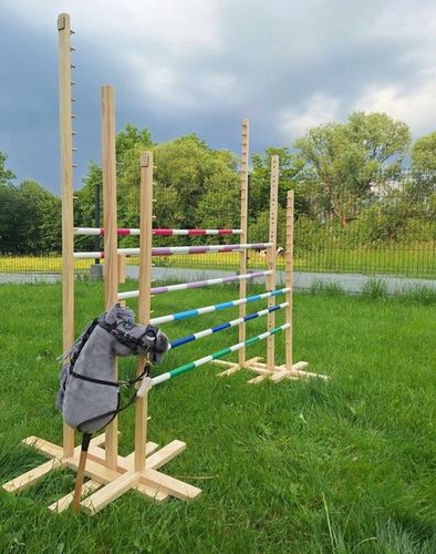 Przeszkoda Hobby Horse 140 cm z poprzeczką 120 cm Prezent Urodziny/ 10 lat na Arena.pl