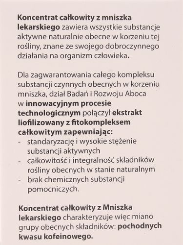 Mniszek monokoncentrat - Aboca - 50kaps na Arena.pl