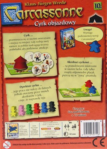 Carcassonne 10 Cyrk Objazdowy Dodatek na Arena.pl