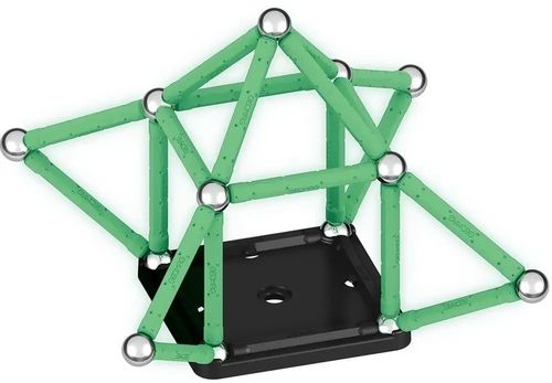 KLOCKI MAGNETYCZNE DLA DZIECI GEOMAG GLOW RECYCLED 60 ELEMENTÓW EDUKACYJNE na Arena.pl