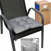 Poduszka jasiek na krzesło dekoracyjna wodoodporna 45x45 stal