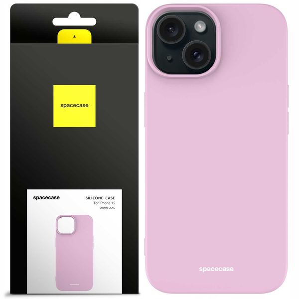 Spacecase Silicone Case iPhone 15 lilac zdjęcie 1