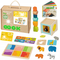 PUDEŁKO BOX XXL MONTESSORI EDUKACYJNE 7w1 SENSORYCZNE 31-36M WOOPIE GREEN