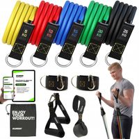 ZESTAW 5 GUM OPOROWYCH DO ĆWICZEŃ gumy WORKOUT BANDS WYSOKA JAKOŚĆ