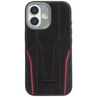 etui audi r8 genuine leather magsafe do iphone 17 - czarno-czerwony