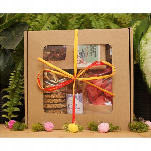 Prezent dla nauczyciela na zakończenie roku Kosz Zestaw prezentowy herbata na Arena.pl