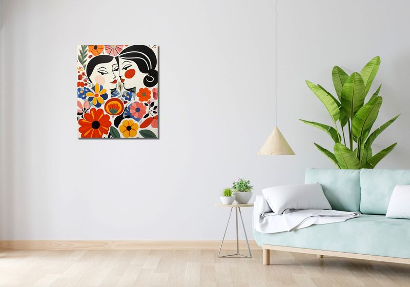 Obraz 60x70cm Kwiatowy Romans zdjęcie 2