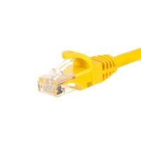 Patchcord RJ45, Netrack osłonka zalewana, kat. 5e UTP, 1,5m żółty