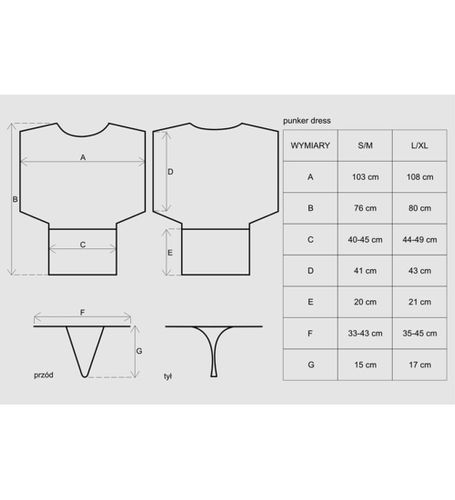 Minisukienka z siateczki S/M na Arena.pl