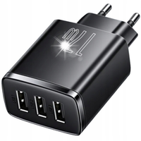 POTRÓJNA Ładowarka sieciowa Baseus 3xUSB 17W 3.4A