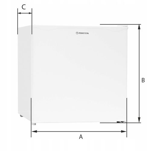 Mini lodówka mała chłodziarka podblatowa zamrażarka biała hotelowa 46 na Arena.pl