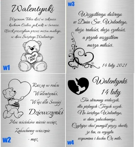 Srebrne Kolczyki 925 Wiszące Serca z Różą Grawer na Arena.pl