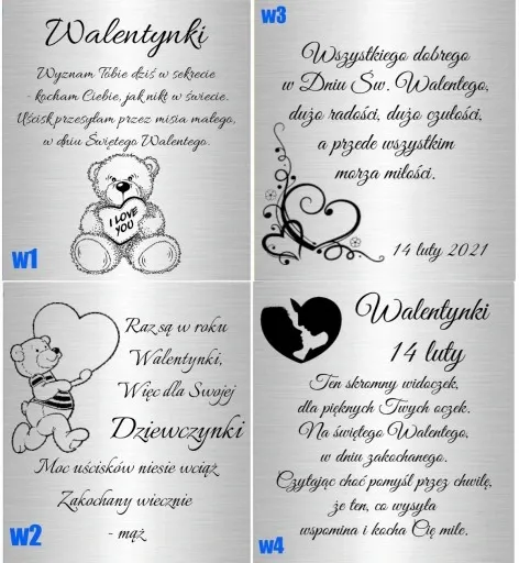 Srebrne Kolczyki 925 Wiszące Serca z Różą Grawer zdjęcie 7