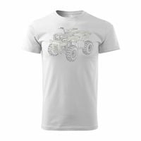 Koszulka z Quadem na Quada Quad ATV Off Road Cross na kłada męska biała REGULAR XXL
