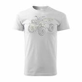 Koszulka z Quadem na Quada Quad ATV Off Road Cross na kłada męska biała REGULAR M