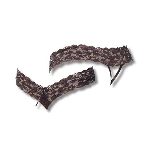 Eleganckie stringi z dziurką S/M zdjęcie 3