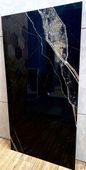CZARNY MARMUR gres poler 120x60 WYSOKI POŁYSK