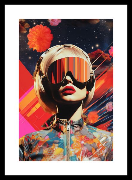 Plakat 20x30cm Retrofuturystyczna Muza zdjęcie 3