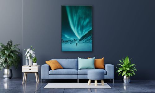 OBRAZ NA PŁÓTNIE PROSTOKĄTNY - Zorza polarna na Arena.pl