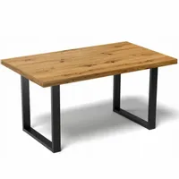 STÓŁ DO KUCHNI JADALNI SALONU LOFTOWY METALOWE NOGI 120x60CM DĄB LANCELOT