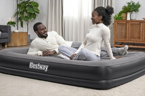 Materac 2os dmuchany Tritech Air wbudowana pompka USB Bestway 203x152x36cm na Arena.pl