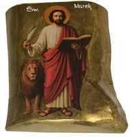 Ikona Święty Marek patron pisarzy, notariuszy murarzy, koszykarzy szklarzy