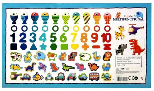 Gra puzzle multifunkcyjne 2 w 1 nauka łowienie rybek CZ na Arena.pl