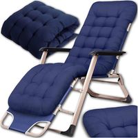 LEŻAK OGRODOWY PLAŻOWY SKŁADANY FOTEL TURYSTYCZNY REGULOWANY PODUSZKA MOCNY